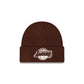 Los Angeles Lakers Walnut Cuff Knit Beanie Hat