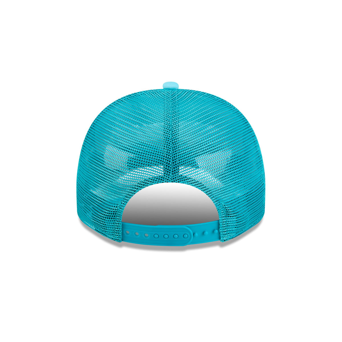 Miami Dolphins Fade Script 9FIFTY A-Frame Trucker Hat