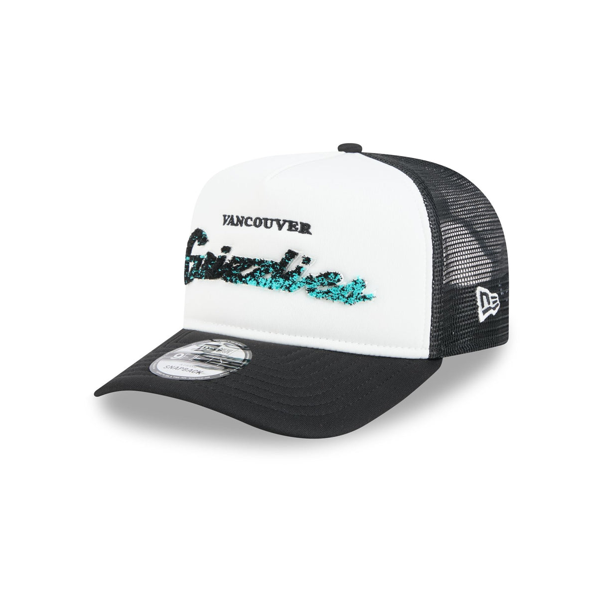 Vancouver Grizzlies Fade Script 9FIFTY A-Frame Trucker Hat