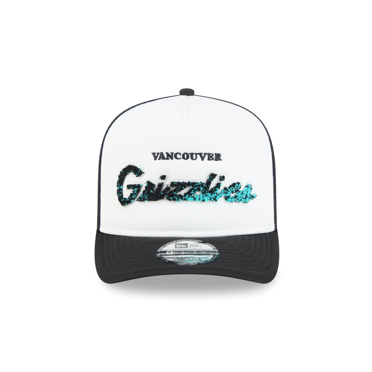 Vancouver Grizzlies Fade Script 9FIFTY A-Frame Trucker Hat