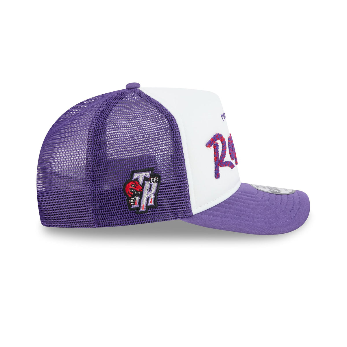 Toronto Raptors Fade Script 9FIFTY A-Frame Trucker Hat
