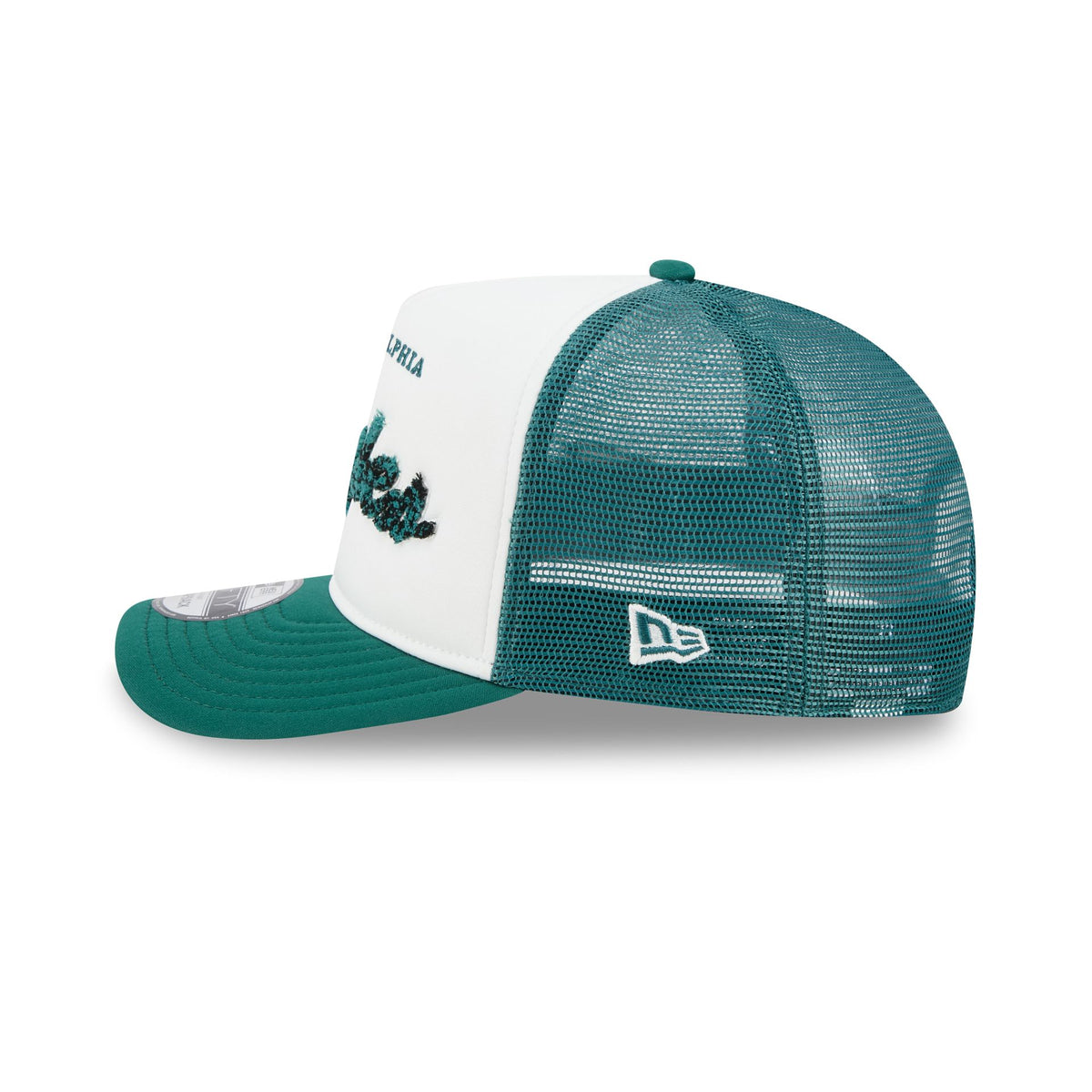 Philadelphia Eagles Fade Script 9FIFTY A-Frame Trucker Hat