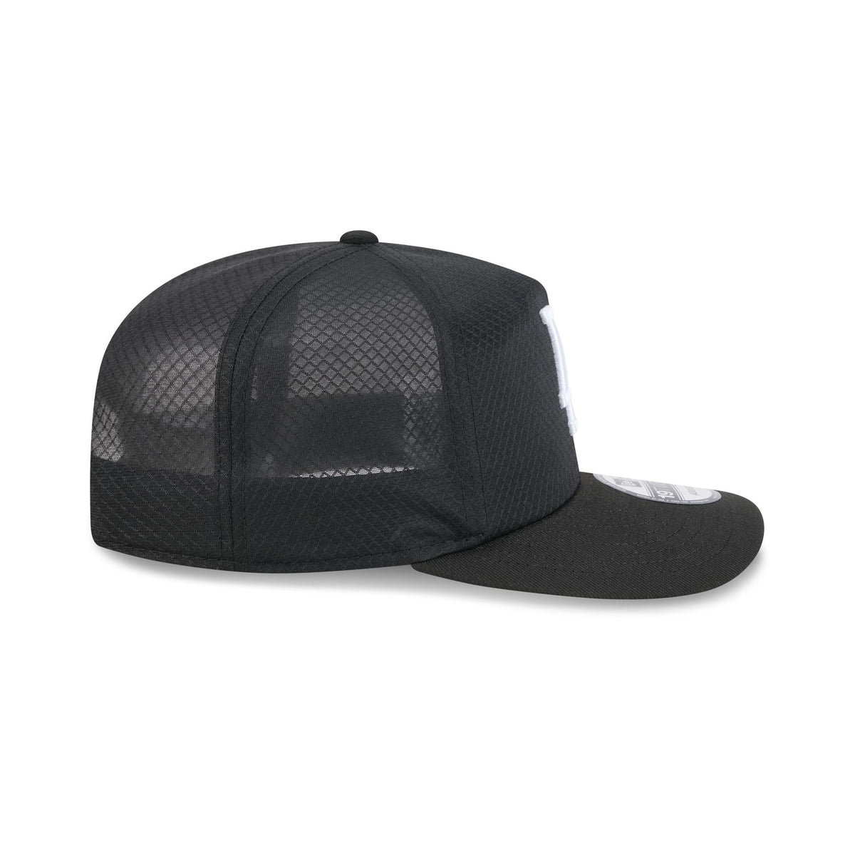 Los Angeles Dodgers Black & White Mesh 19TWENTY Trucker Hat