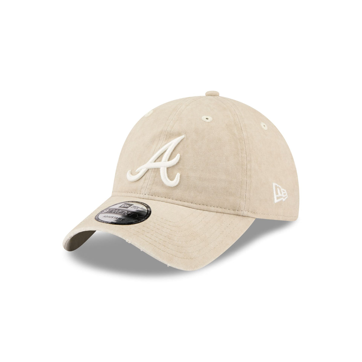 Atlanta Braves Washed Stone Cotton 9TWENTY Adjustable Hat