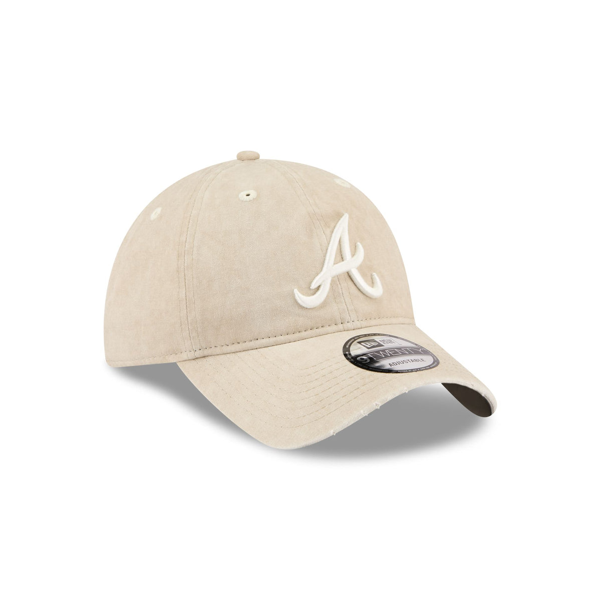 Atlanta Braves Washed Stone Cotton 9TWENTY Adjustable Hat