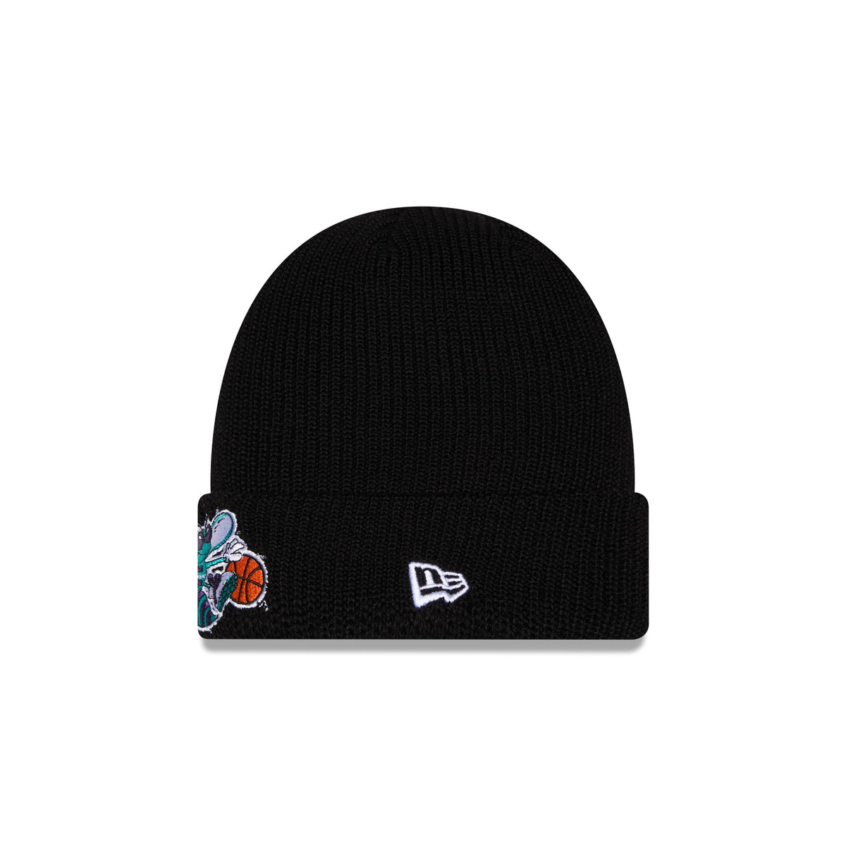 Charlotte Hornets Black Cuff Knit Beanie Hat