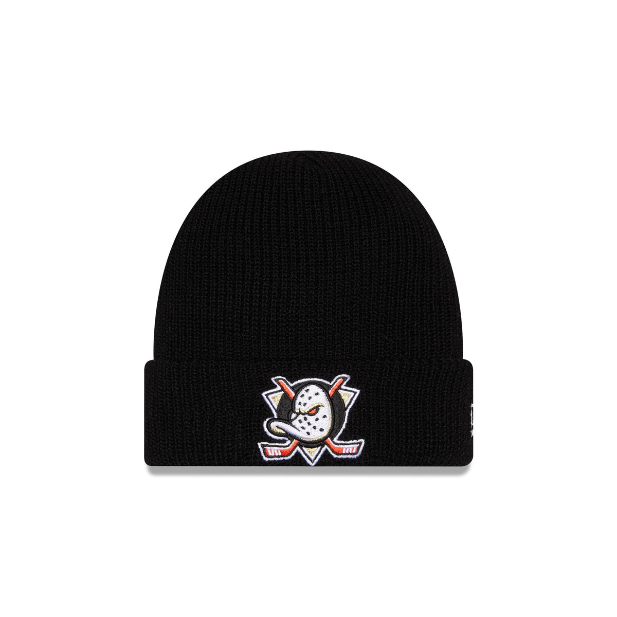 Anaheim Ducks Black Cuff Knit Beanie Hat