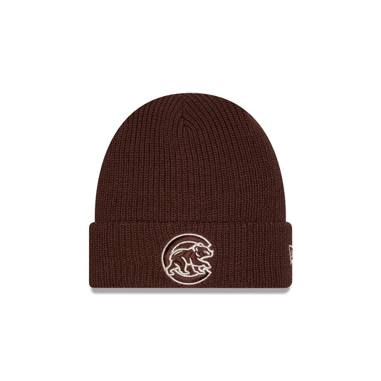 Chicago Cubs Walnut Cuff Knit Beanie Hat