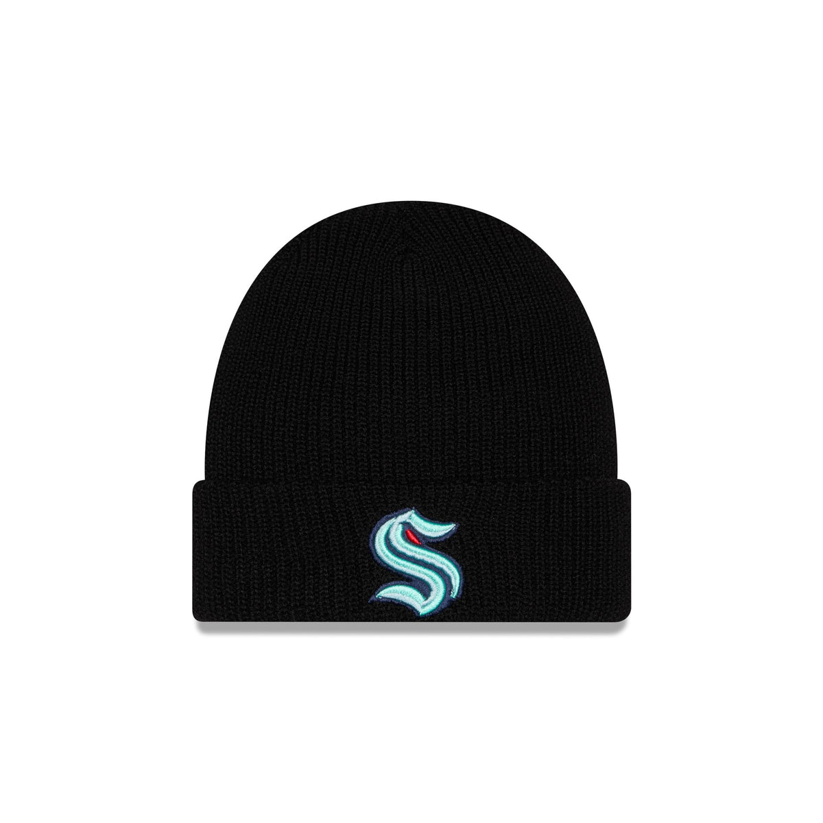 Seattle Kraken Black Cuff Knit Beanie Hat