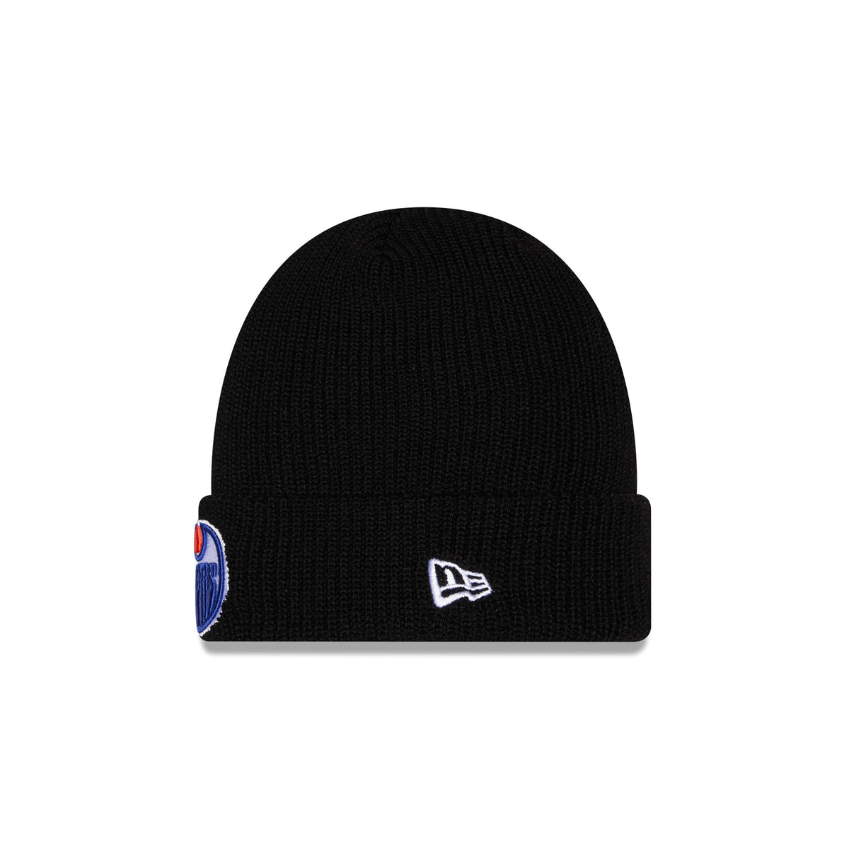 Edmonton Oilers Black Cuff Knit Beanie Hat