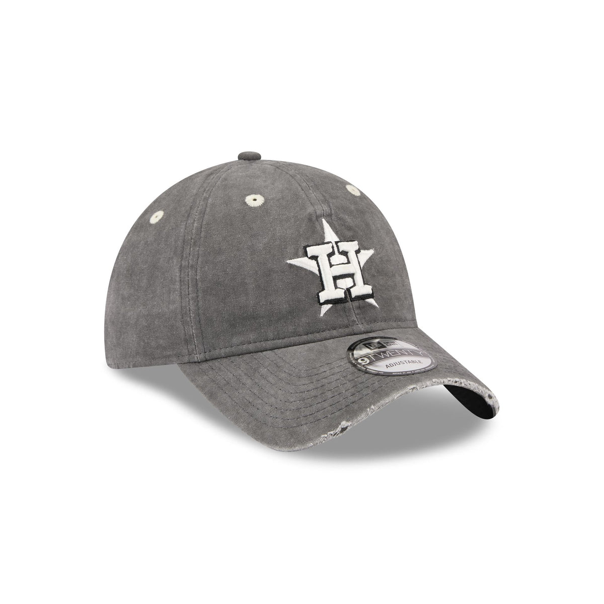 Houston Astros Washed Black Cotton 9TWENTY Adjustable Hat