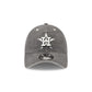 Houston Astros Washed Black Cotton 9TWENTY Adjustable Hat