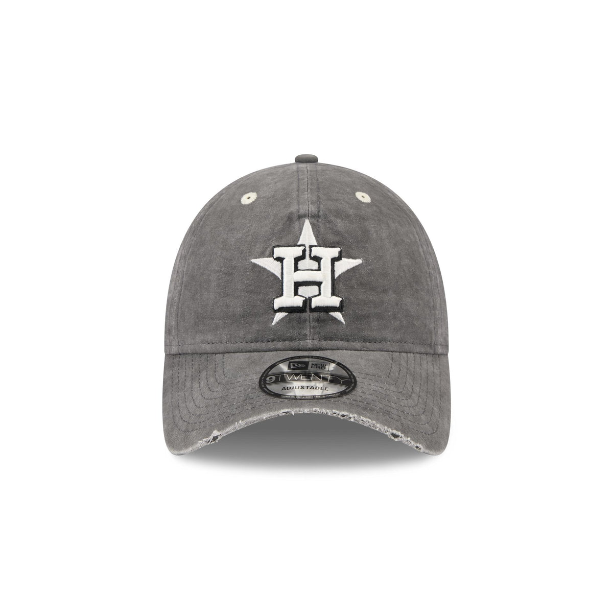 Houston Astros Washed Black Cotton 9TWENTY Adjustable Hat