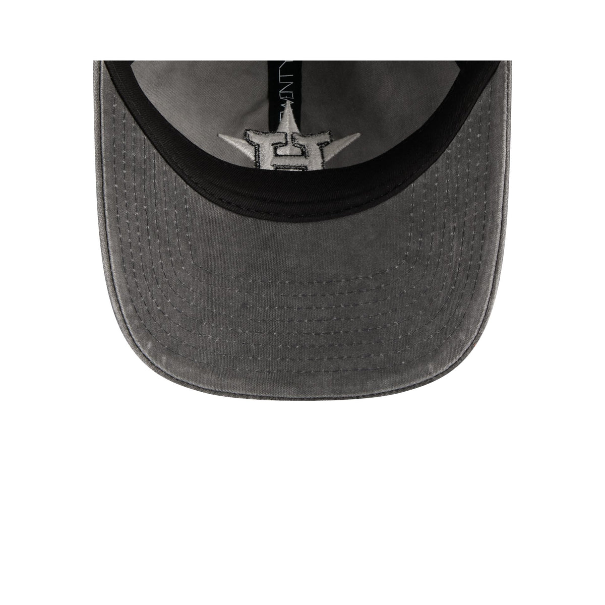 Houston Astros Washed Black Cotton 9TWENTY Adjustable Hat