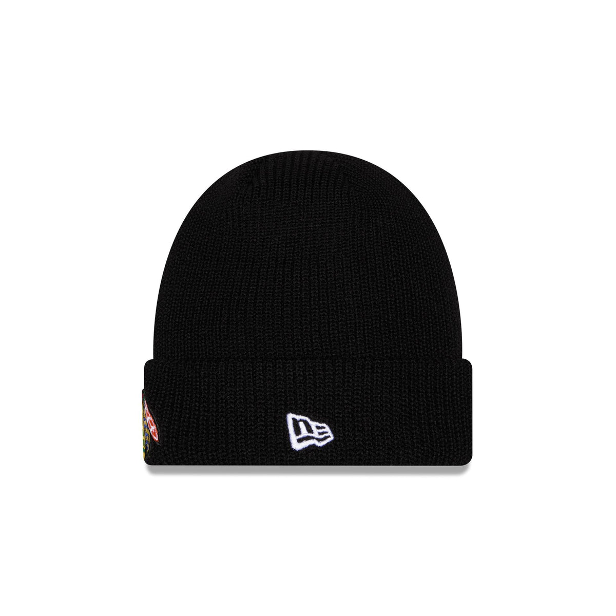 Chicago Blackhawks Black Cuff Knit Beanie Hat