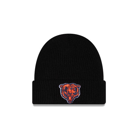 Chicago Bears Black Cuff Knit Beanie Hat