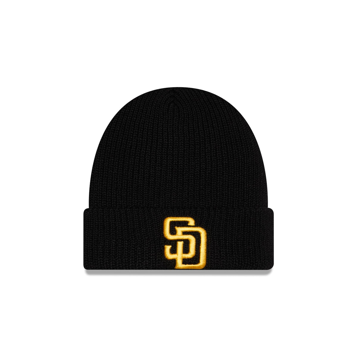 San Diego Padres Black Cuff Knit Beanie Hat