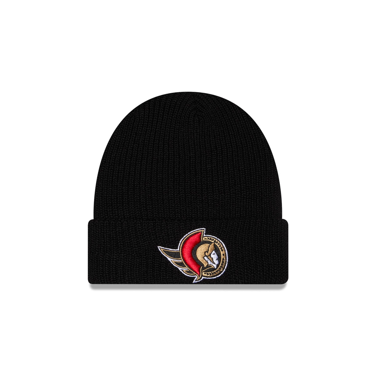 Ottawa Senators Black Cuff Knit Beanie Hat