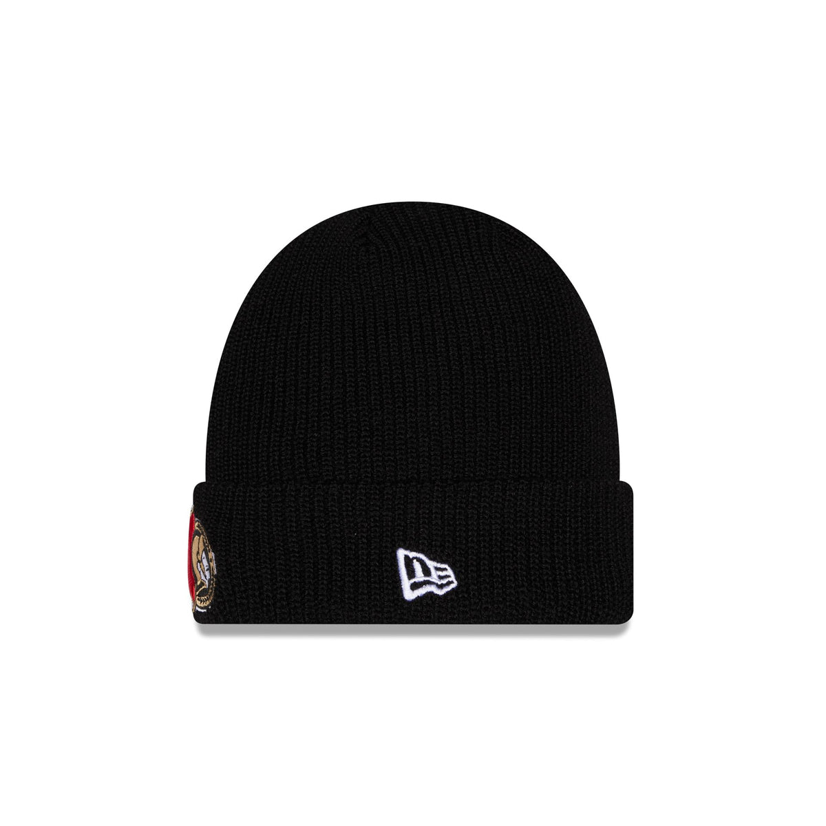 Ottawa Senators Black Cuff Knit Beanie Hat