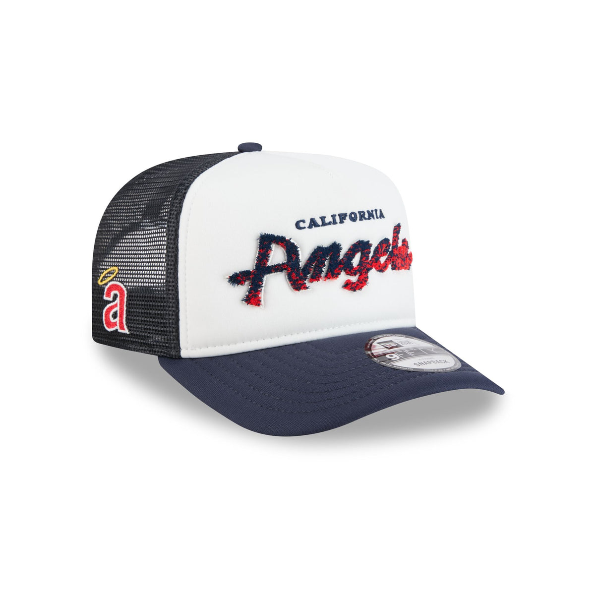 Los Angeles Angels Fade Script 9FIFTY A-Frame Trucker Hat