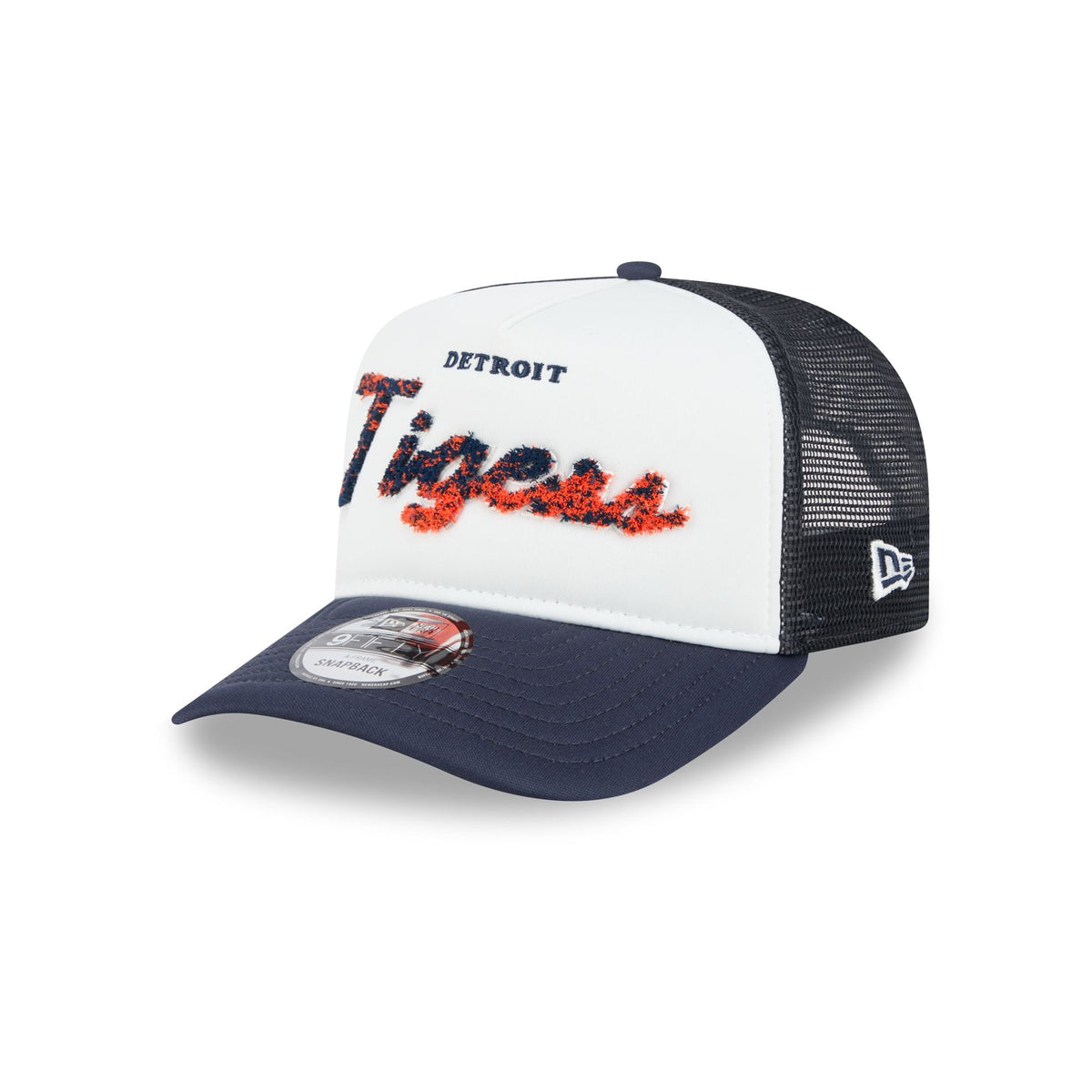 Detroit Tigers Fade Script 9FIFTY A-Frame Trucker Hat