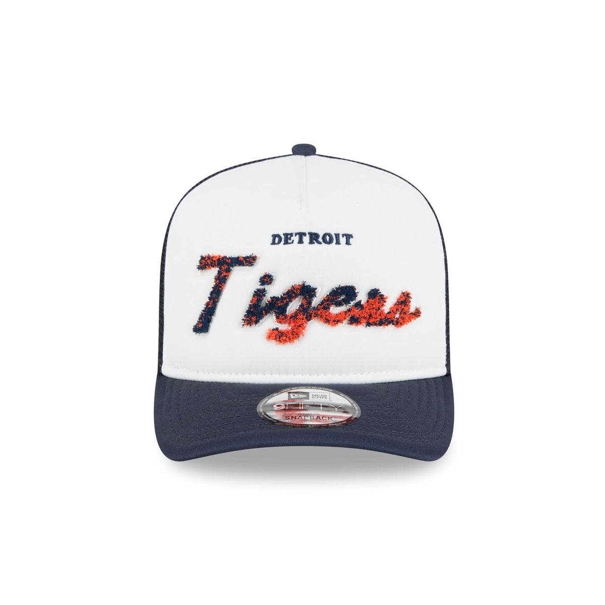 Detroit Tigers Fade Script 9FIFTY A-Frame Trucker Hat