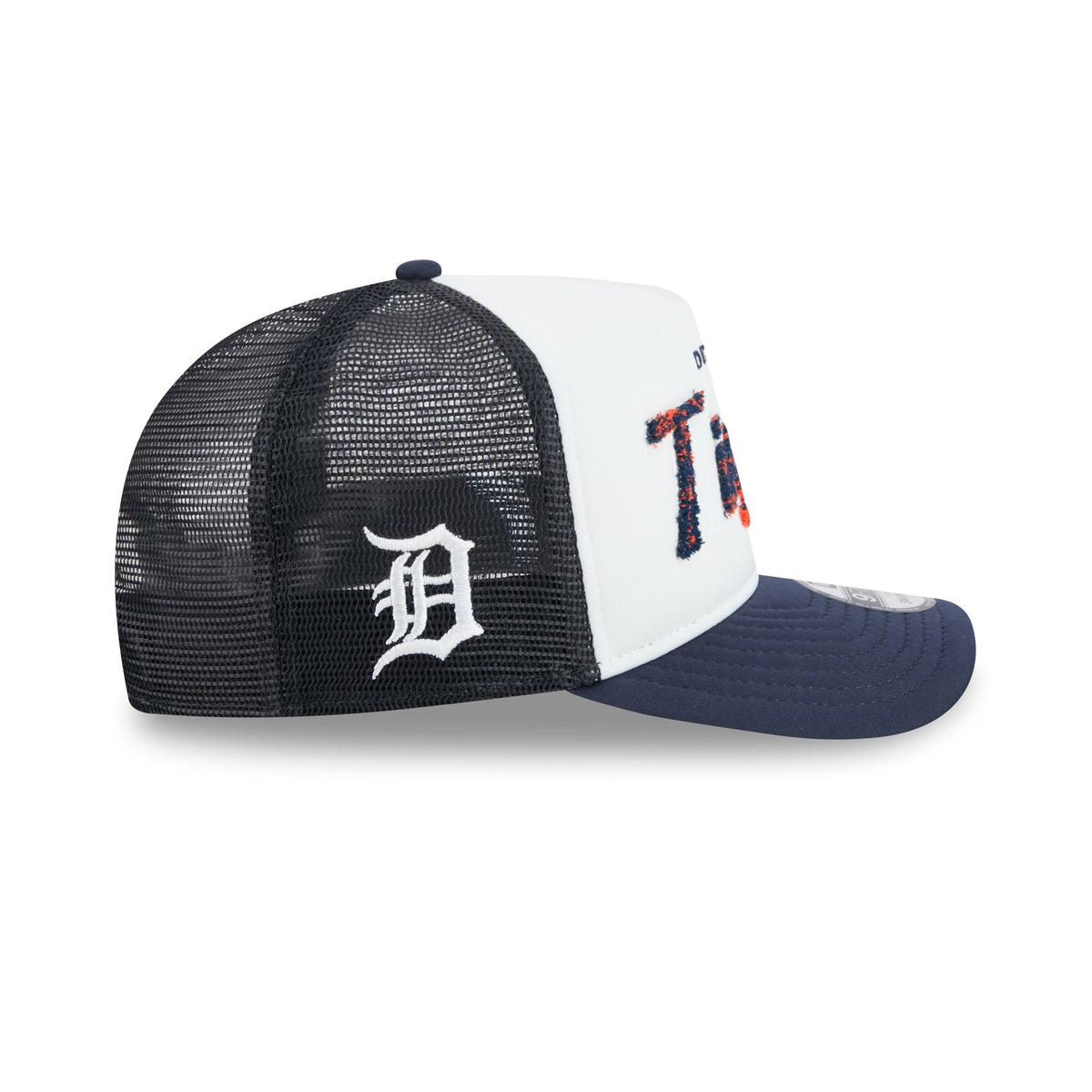Detroit Tigers Fade Script 9FIFTY A-Frame Trucker Hat