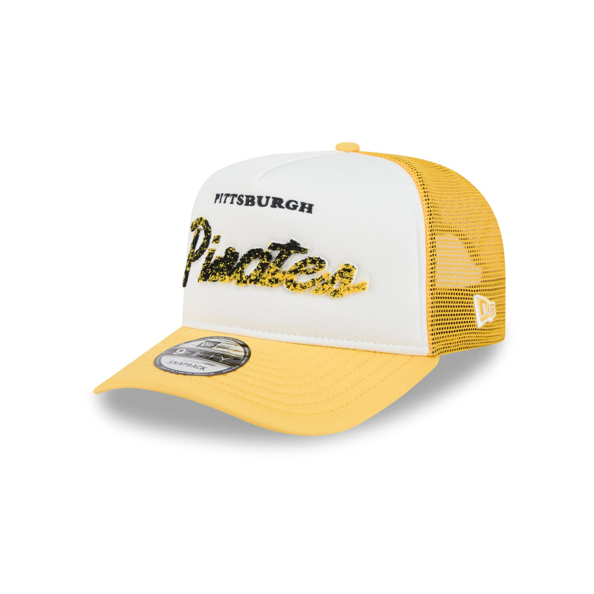 Pittsburgh Pirates Fade Script 9FIFTY A-Frame Trucker Hat