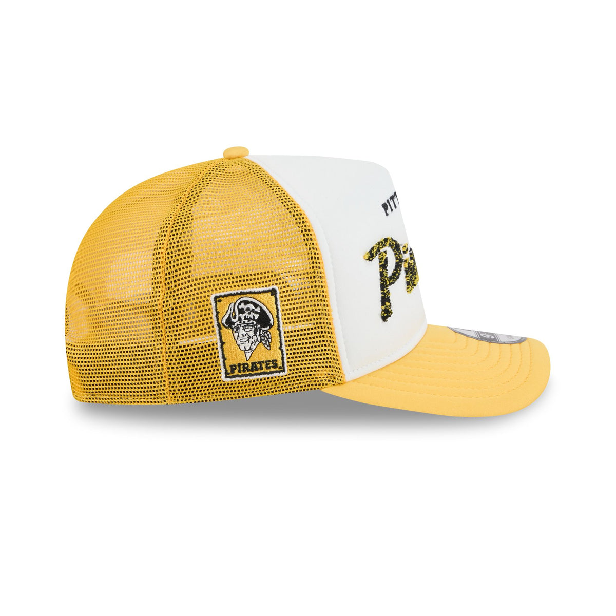 Pittsburgh Pirates Fade Script 9FIFTY A-Frame Trucker Hat