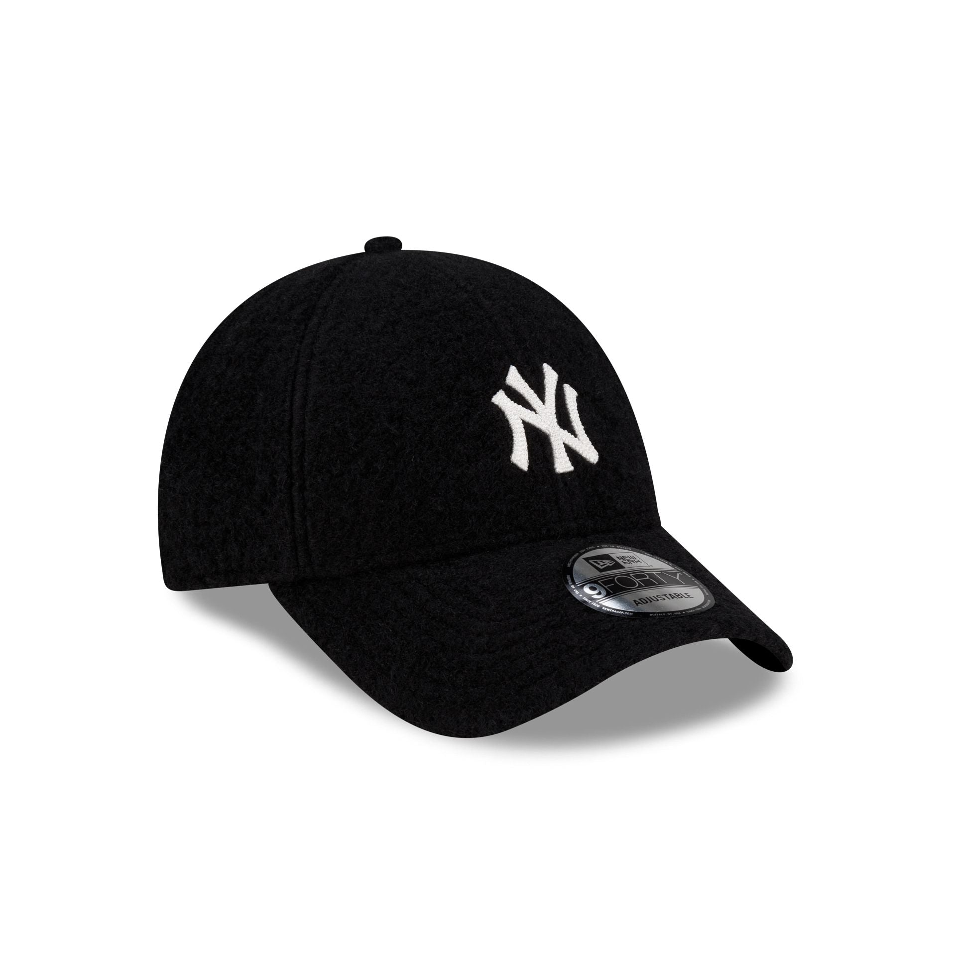 New York Yankees Black Winter Borg 9FORTY Snapback Hat