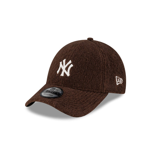 New York Yankees Brown Winter Borg 9FORTY Snapback Hat