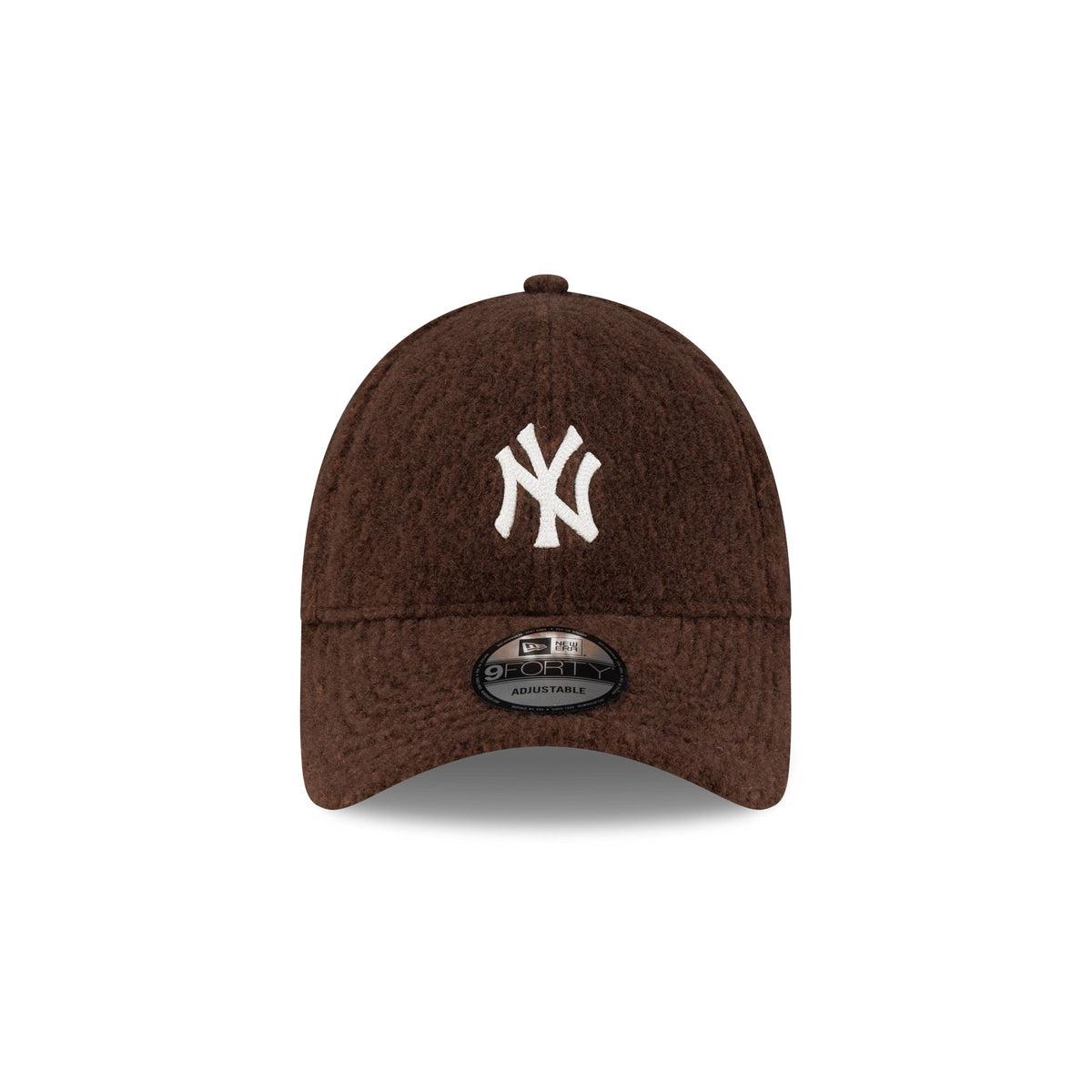 New York Yankees Brown Winter Borg 9FORTY Snapback Hat