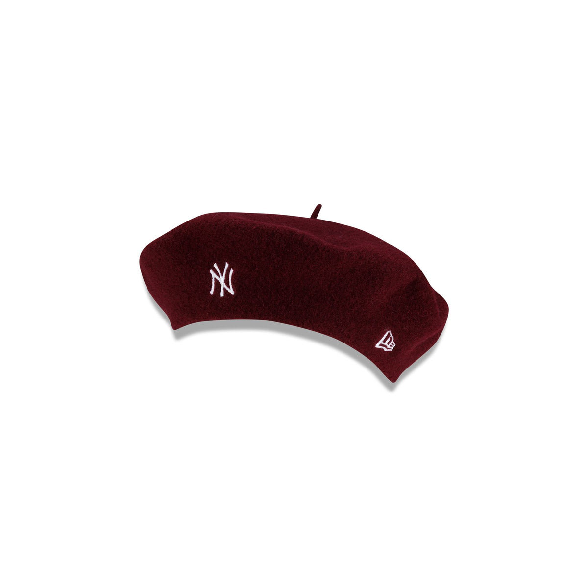 New York Yankees Burgundy Wool Script Beret