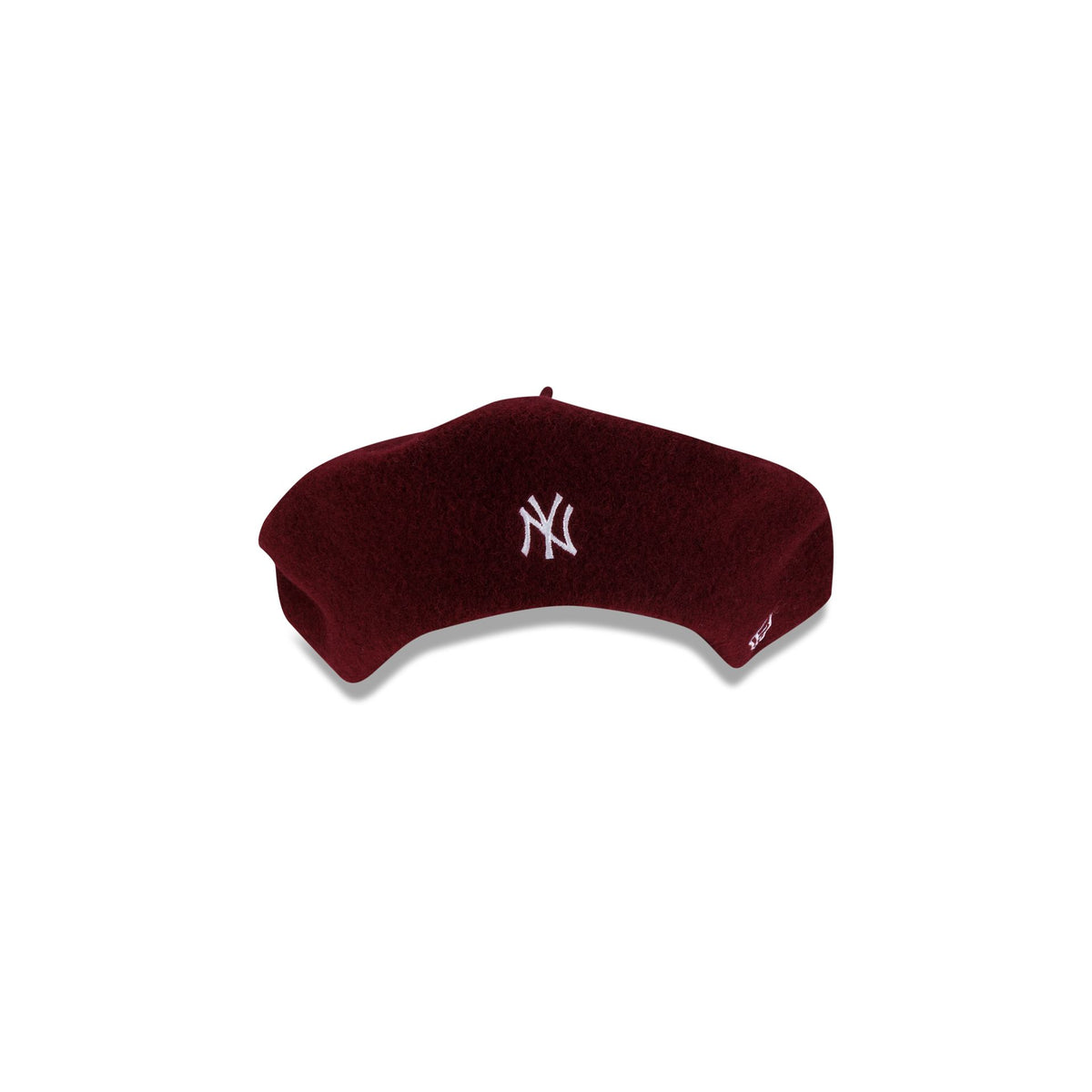 New York Yankees Burgundy Wool Script Beret