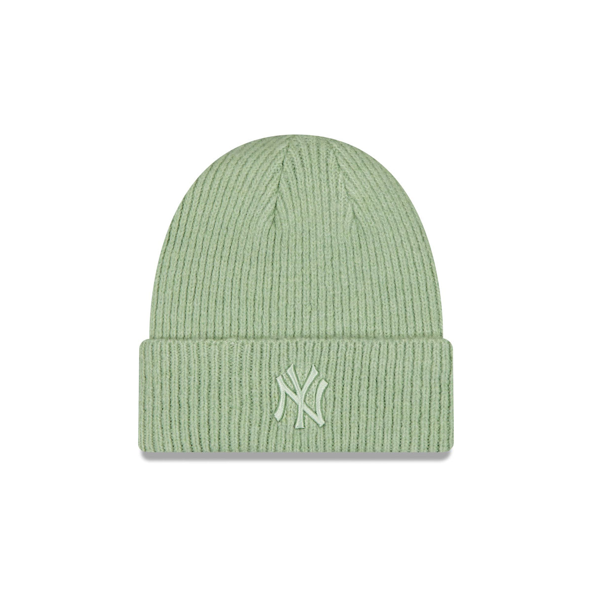 New York Yankees Women's Wide Cuff Knit Green Beanie Hat