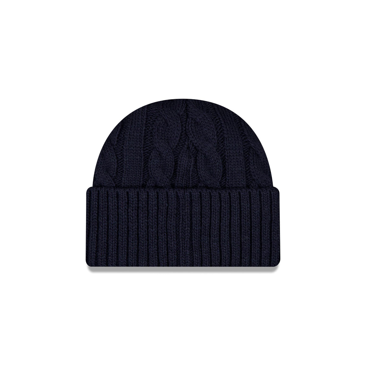 New York Yankees Short Cuff Cable Knit Navy Beanie Hat