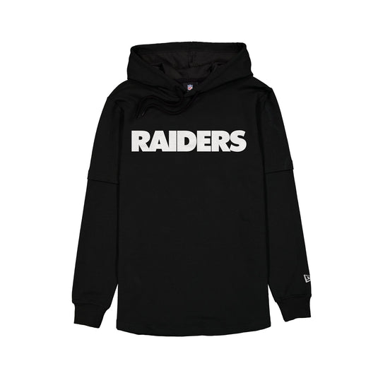 Las Vegas Raiders 2026 Functional Fandom Layered Hoodie T-Shirt - New Era Cap