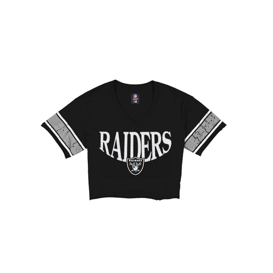 Las Vegas Raiders 2026 Functional Fandom Women's Cropped T-Shirt - New Era Cap