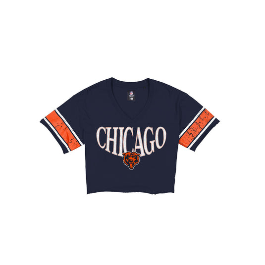 Chicago Bears 2026 Functional Fandom Women's Cropped T-Shirt - New Era Cap