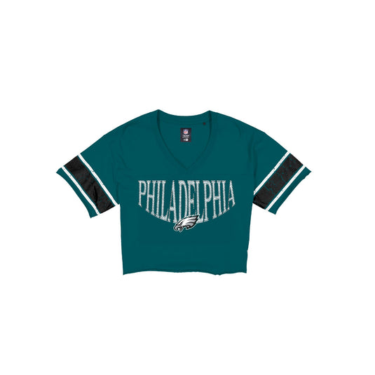 Philadelphia Eagles 2026 Functional Fandom Women's Cropped T-Shirt - New Era Cap