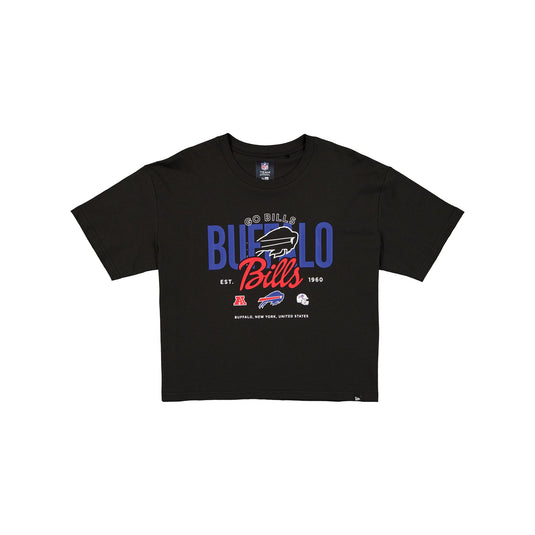 Buffalo Bills 2026 Functional Fandom Women's Black Cropped T-Shirt