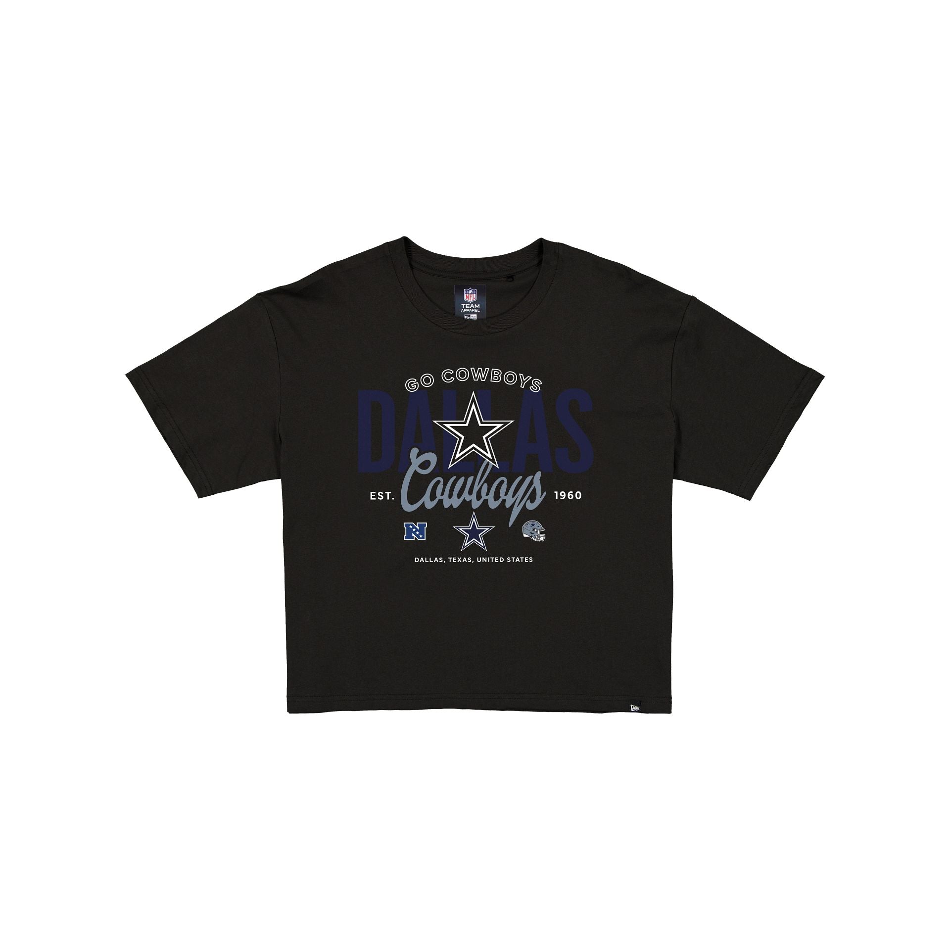 Dallas Cowboys 2026 Functional Fandom Women's Black Cropped T-Shirt