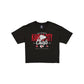 Kansas City Chiefs 2026 Functional Fandom Women's Black Cropped T-Shirt