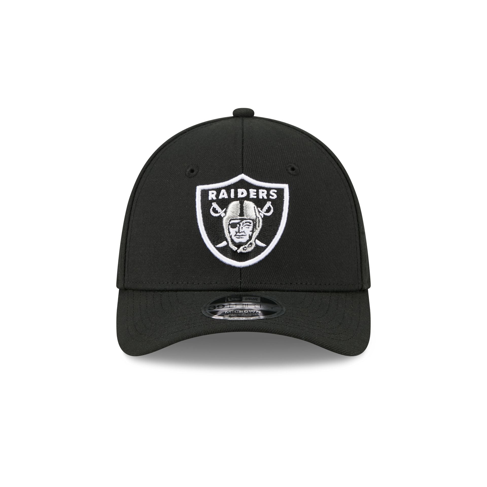 Las Vegas Raiders Team 39THIRTY M-Crown Stretch Fit Hat