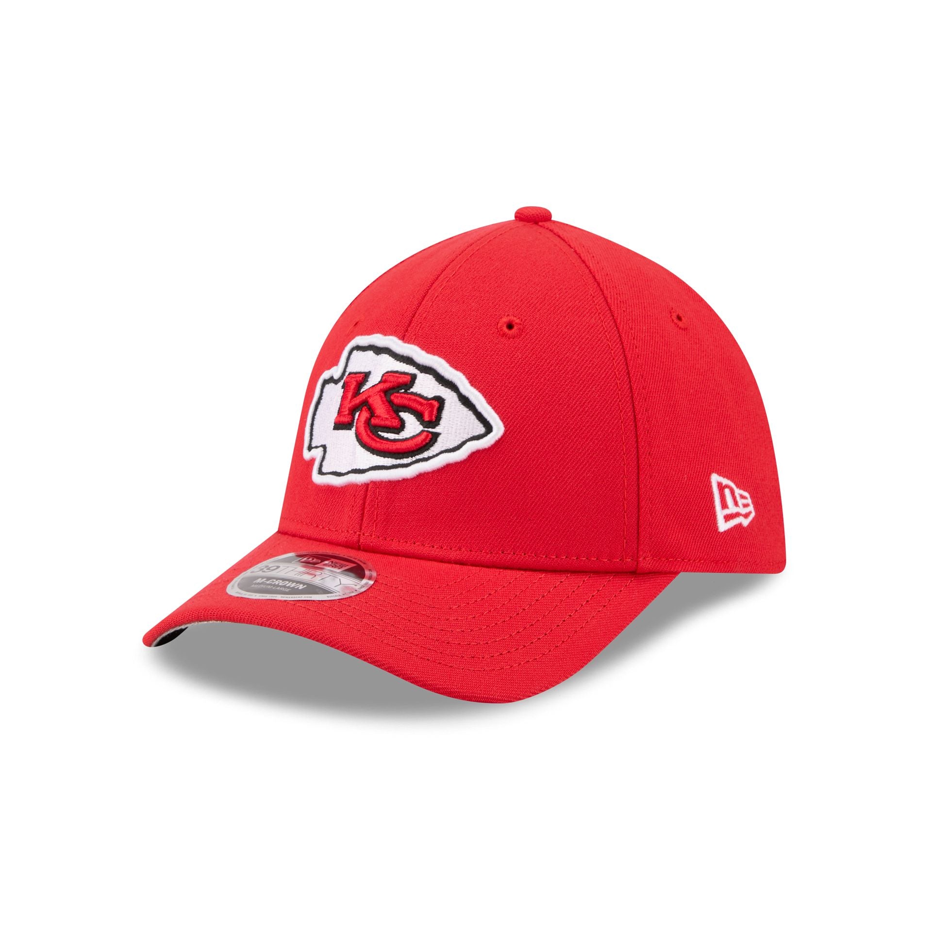Kansas City Chiefs Team 39THIRTY M-Crown Stretch Fit Hat