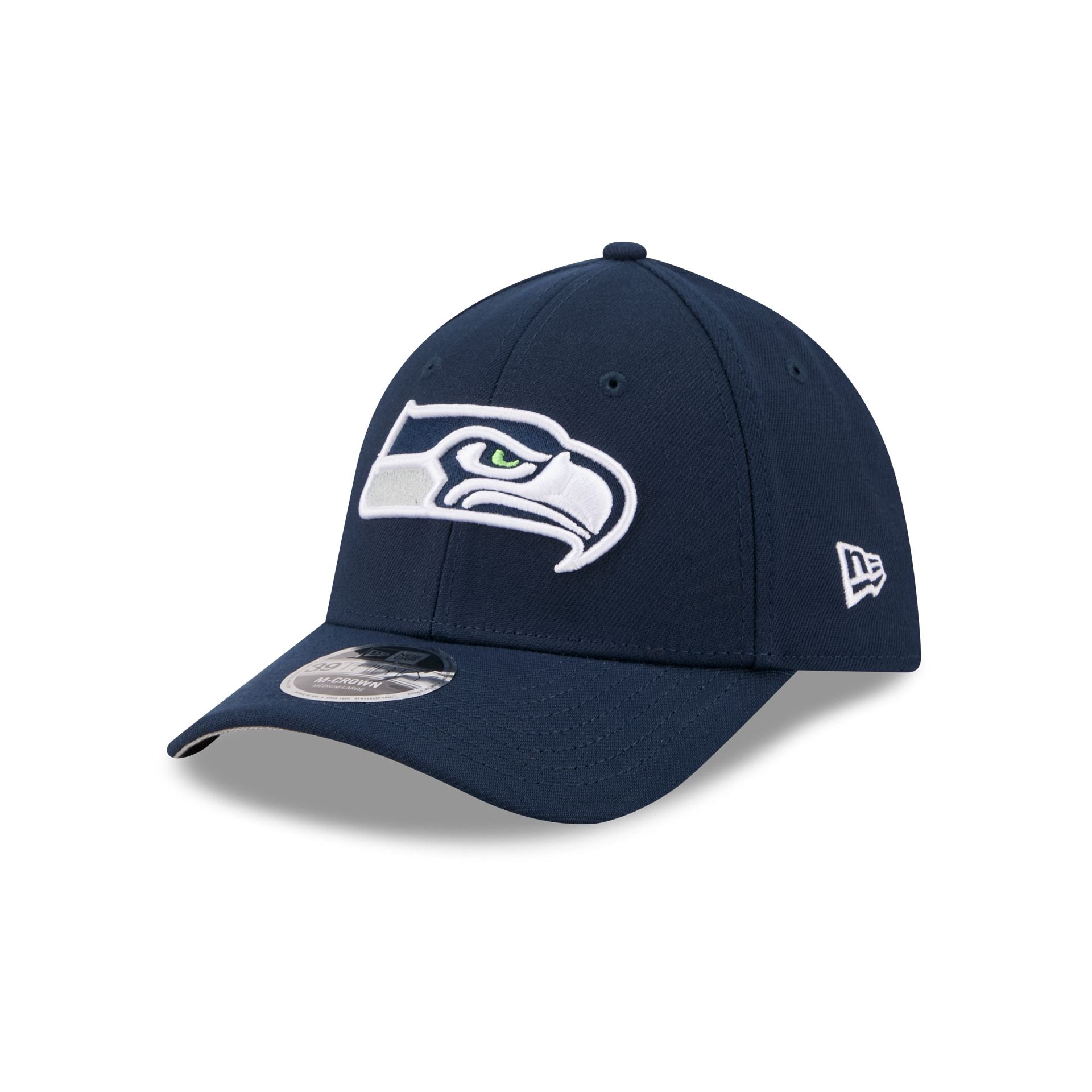 Seattle Seahawks Team 39THIRTY M-Crown Stretch Fit Hat