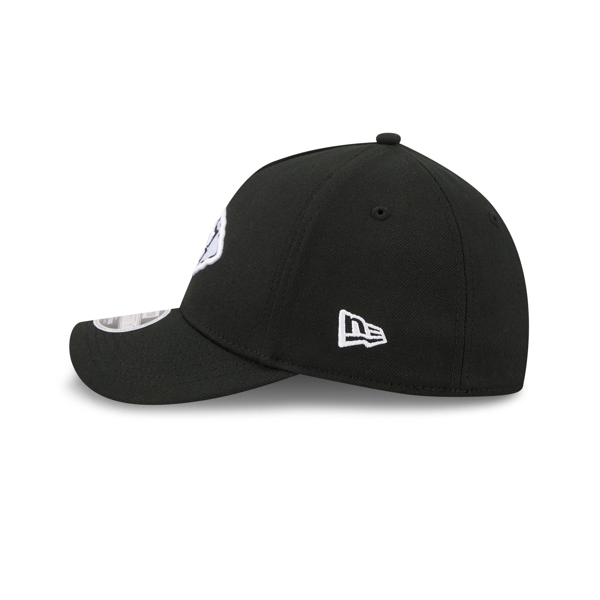 Kansas City Chiefs Poly Black & White 39THIRTY M-Crown A-Frame Stretch Fit Hat