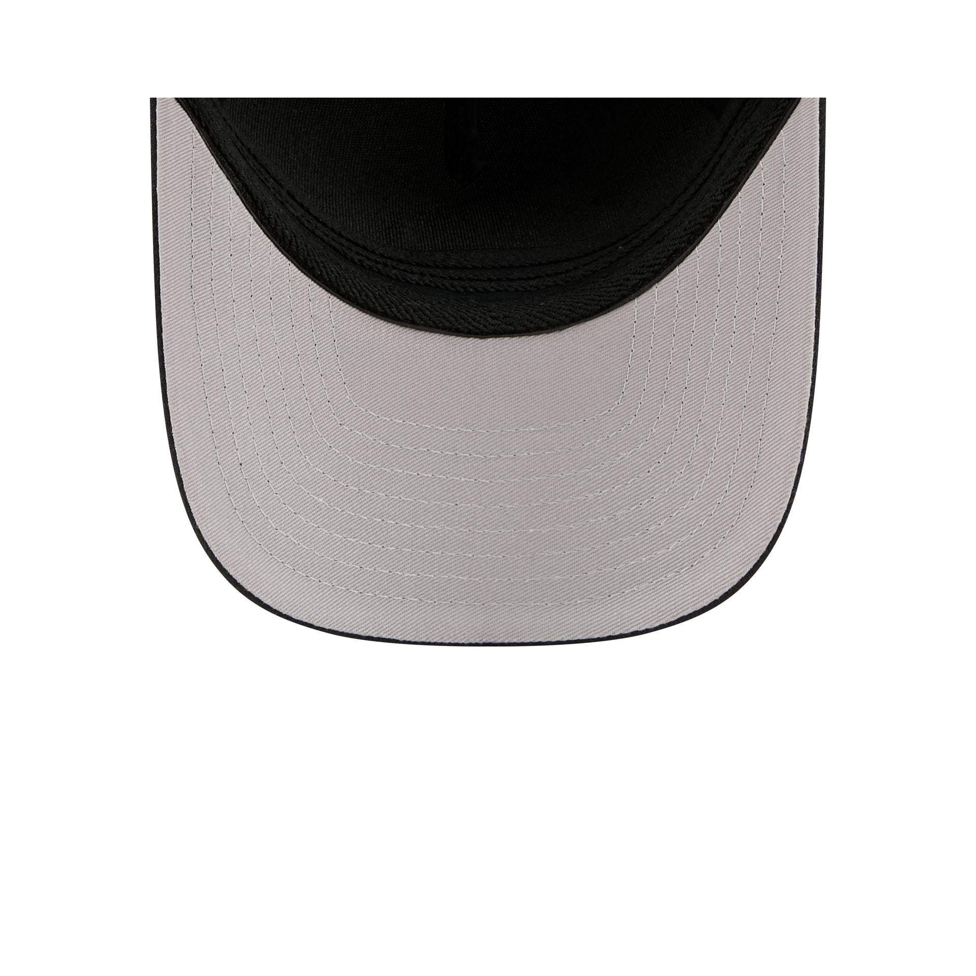 Kansas City Chiefs Poly Black & White 39THIRTY M-Crown A-Frame Stretch Fit Hat