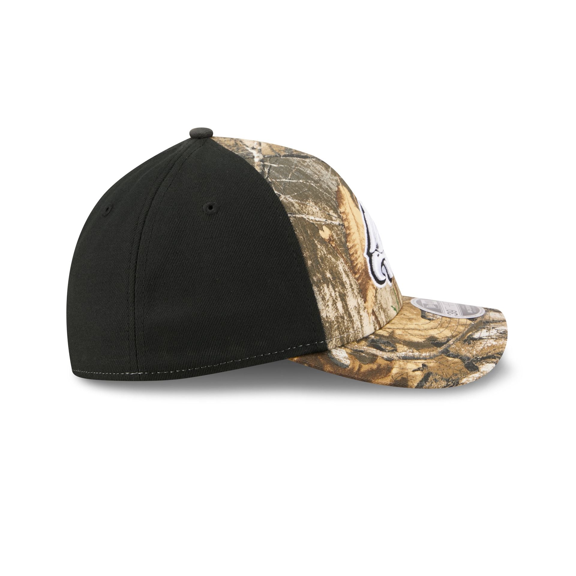 Philadelphia Eagles Poly Realtree 39THIRTY M-Crown A-Frame Stretch Fit Hat