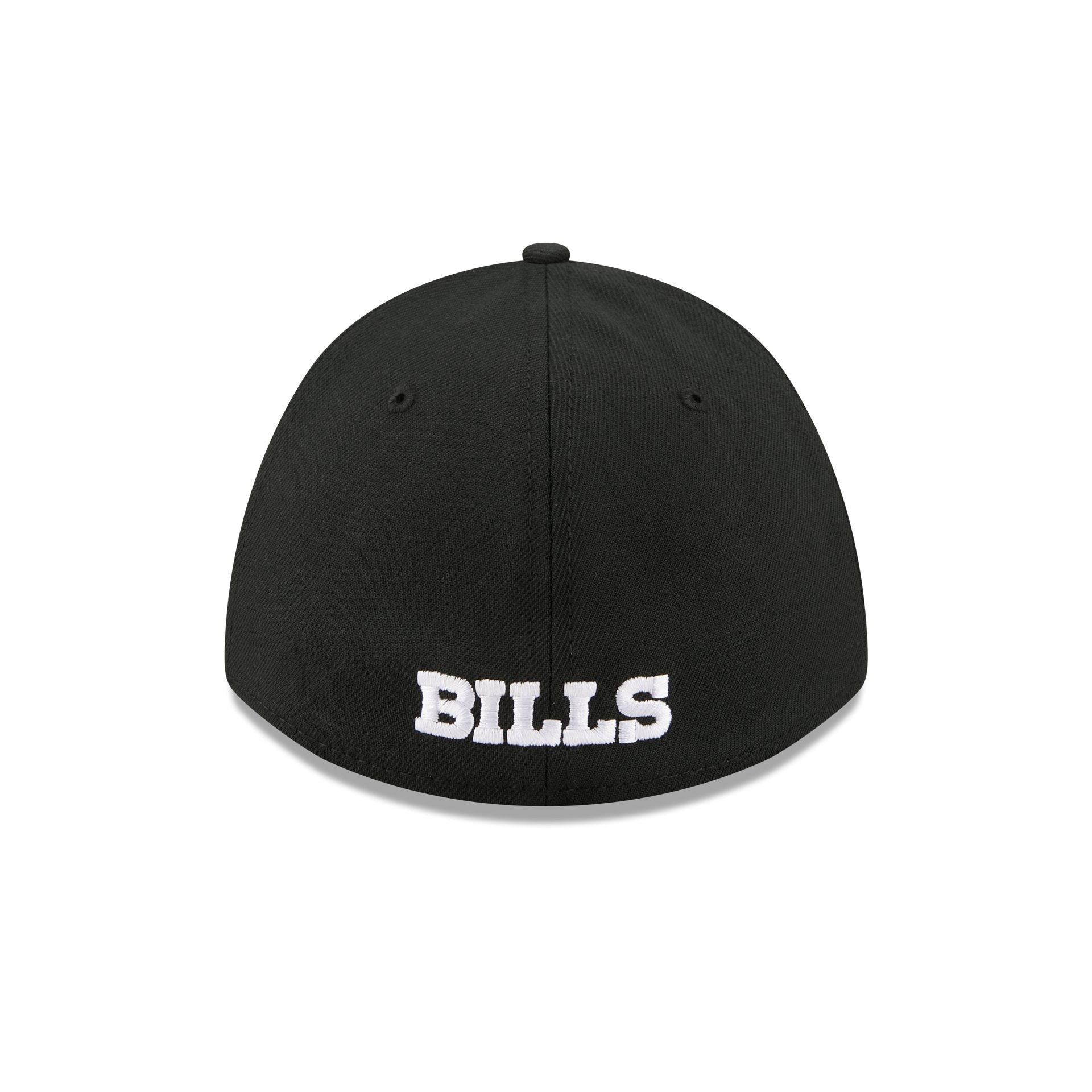 Buffalo Bills Poly Black & White 39THIRTY M-Crown A-Frame Stretch Fit Hat